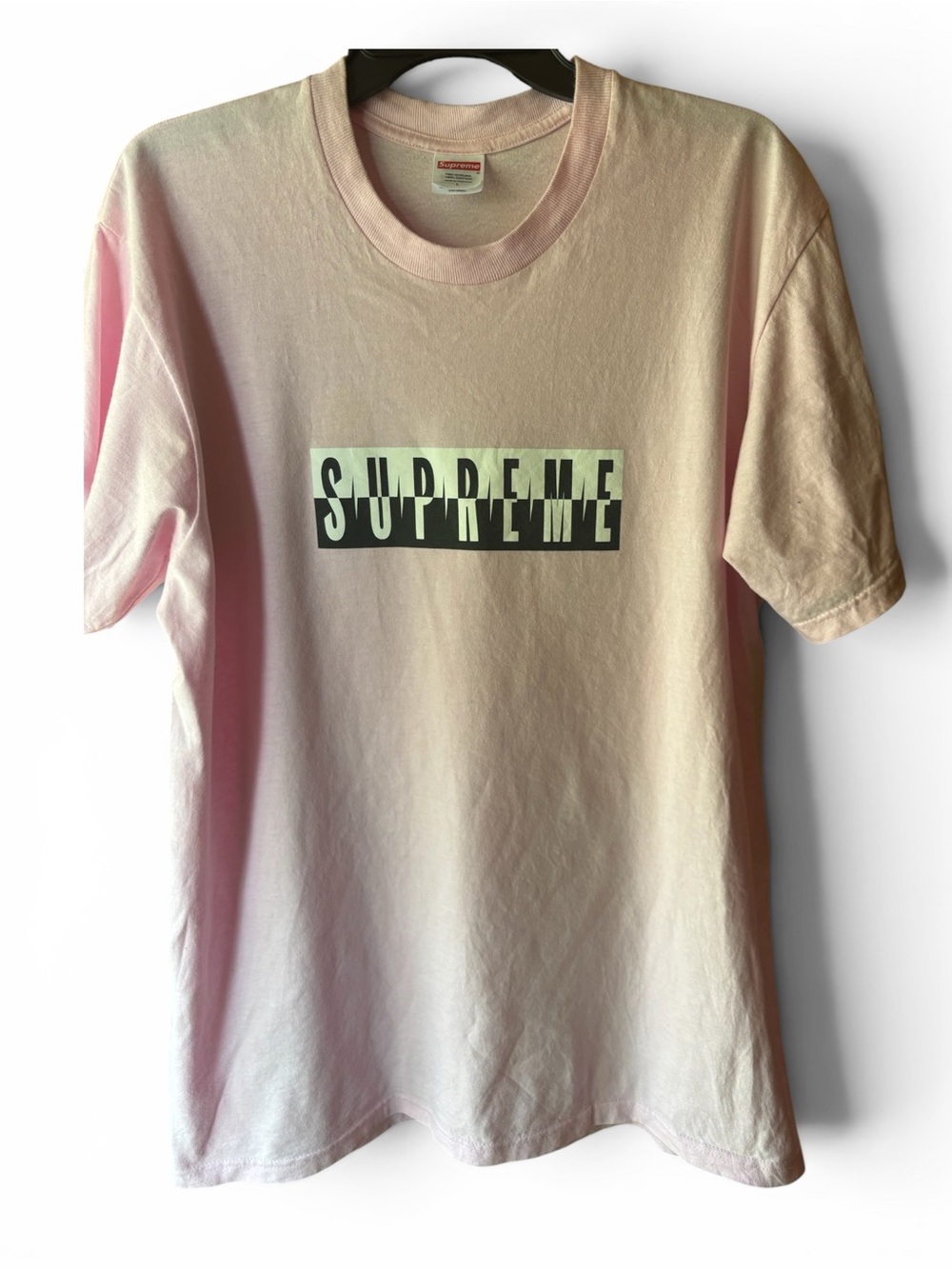 Supreme Split Tee 'Light Pink' (FW25) size Large